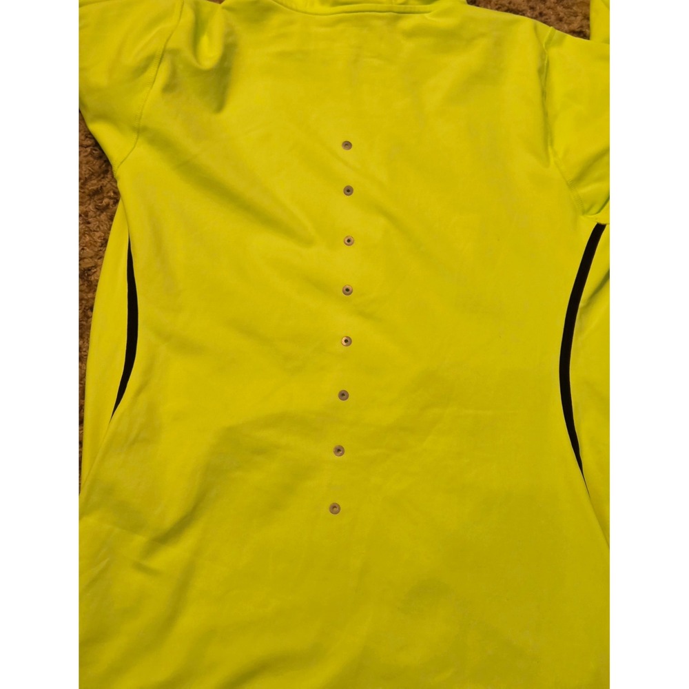 New Balance Trinamic Fluorescent Jacket Women's Size Large Green Finger Holes - Picture 4 of 10